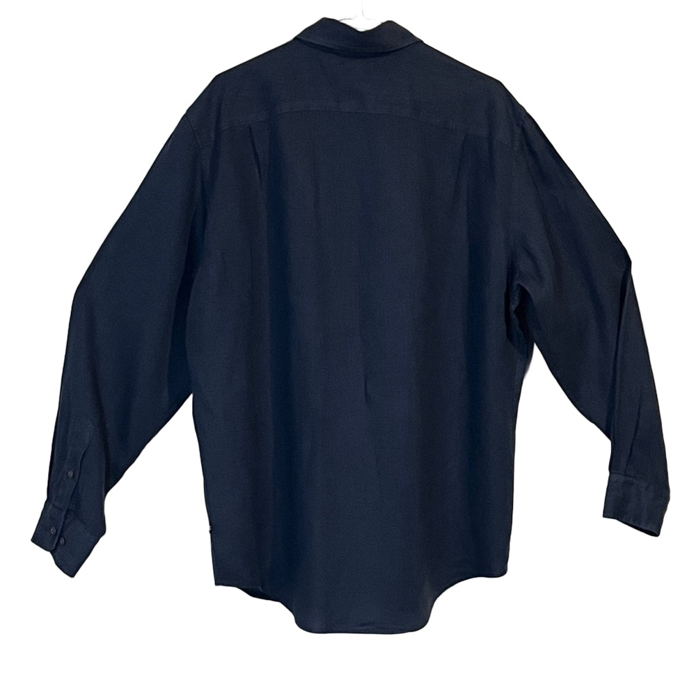 Nautica Dark Blue Dress Shirt - Picture 6 of 6
